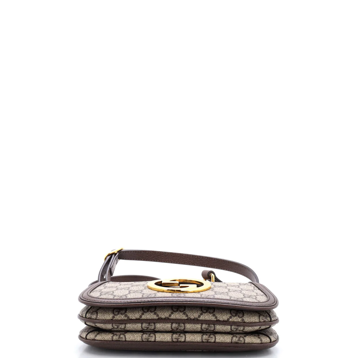 Blondie NM Chain Flap Bag GG Coated Canvas Small - Deep Luxury