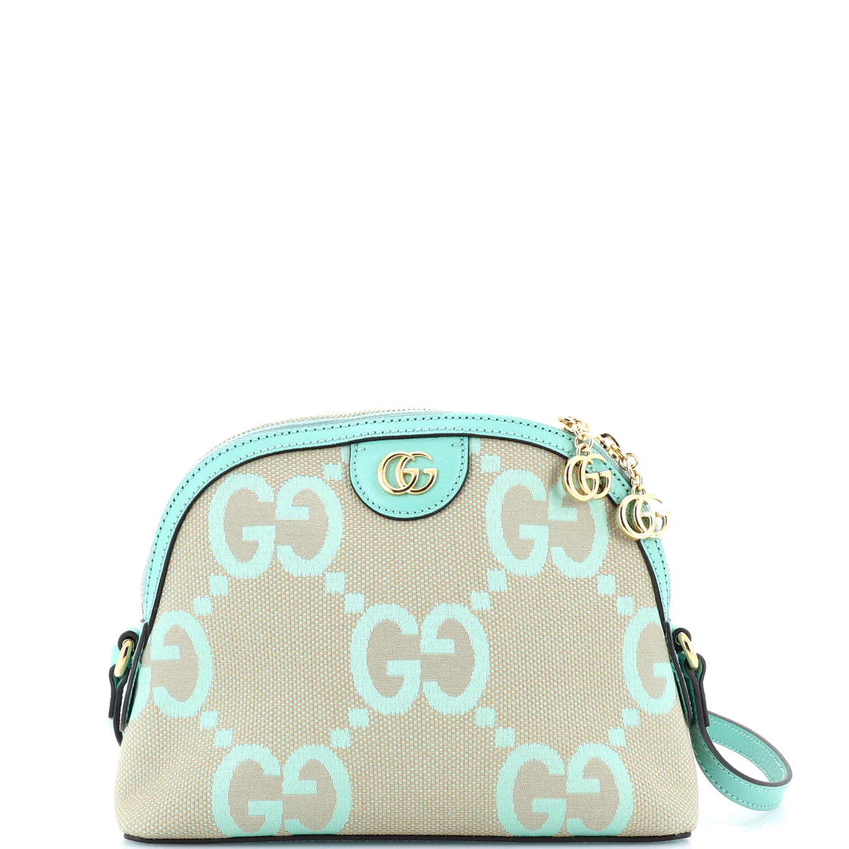 Ophidia Dome Shoulder Bag Jumbo GG Canvas Small - Deep Luxury