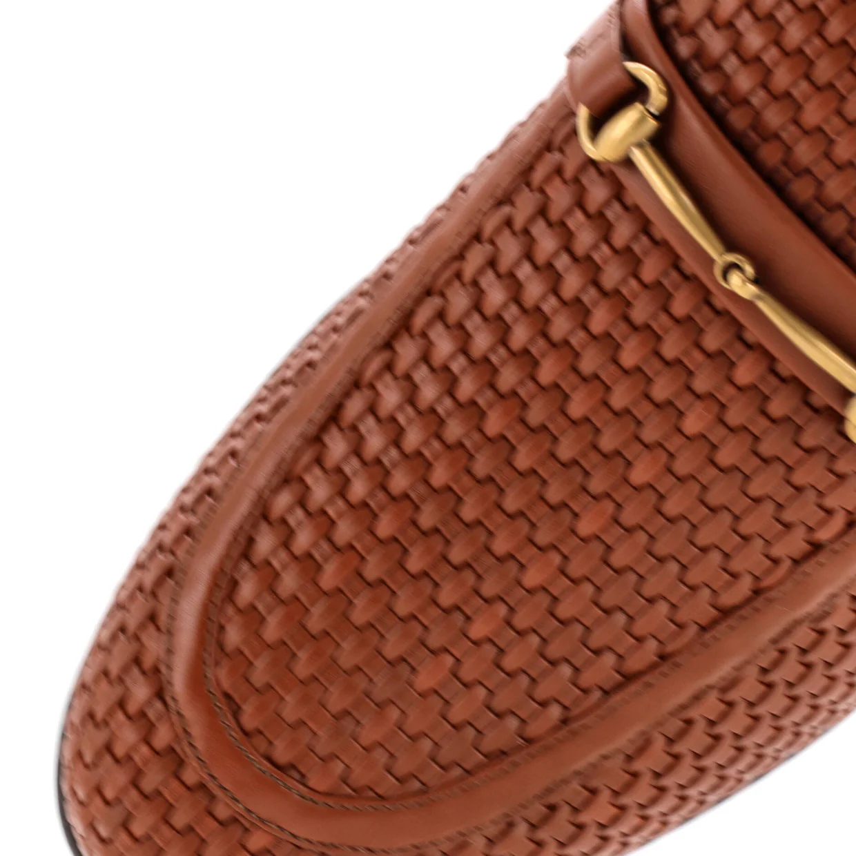Men's Horsebit Loafers Woven Leather - Deep Luxury