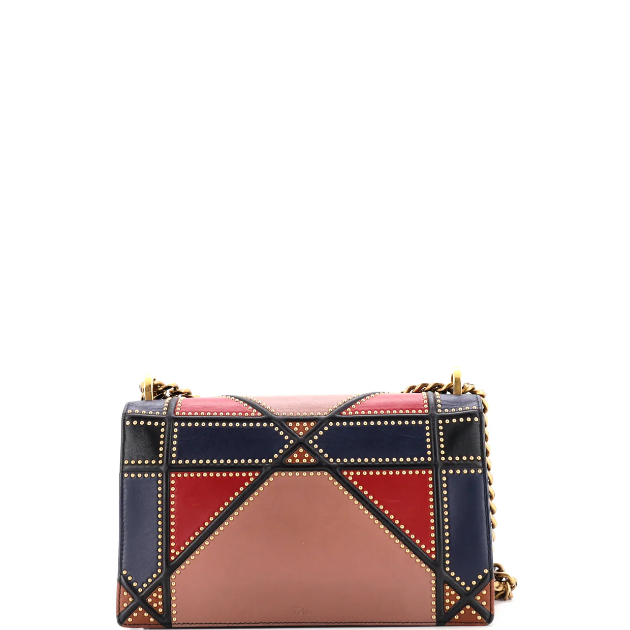 Diorama Flap Bag Studded Leather Medium - Deep Luxury