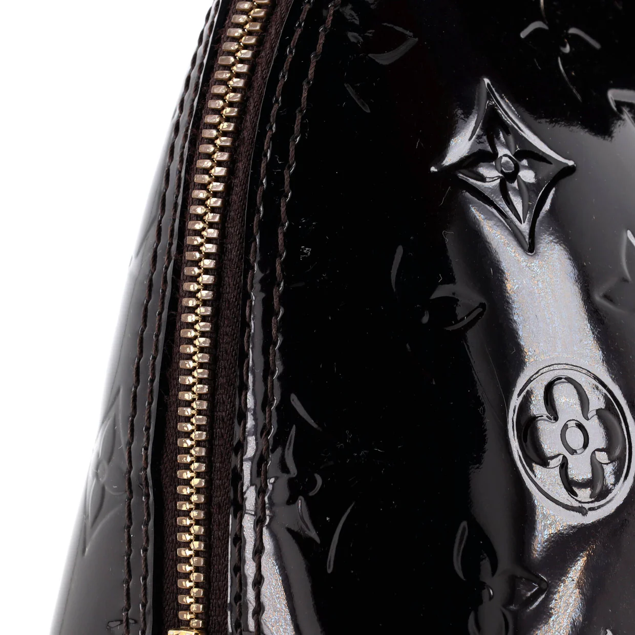 Alma Handbag Monogram Vernis PM - Deep Luxury