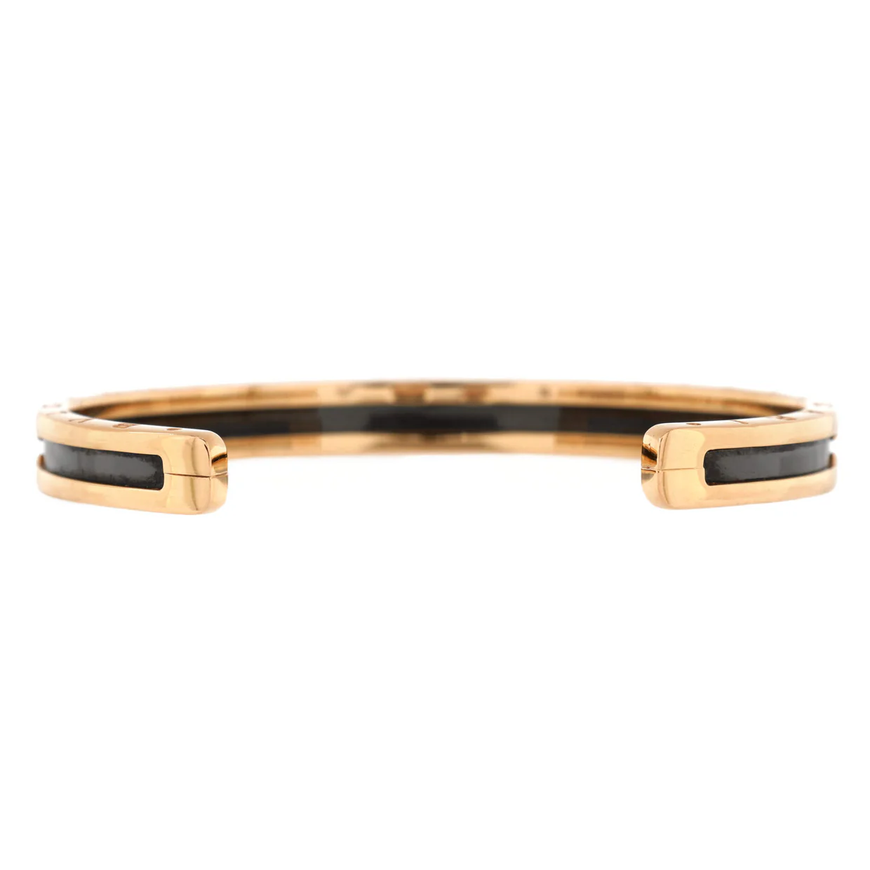 B.Zero1 Cuff Bracelet 18K Rose Gold and Stainless Steel - Deep Luxury