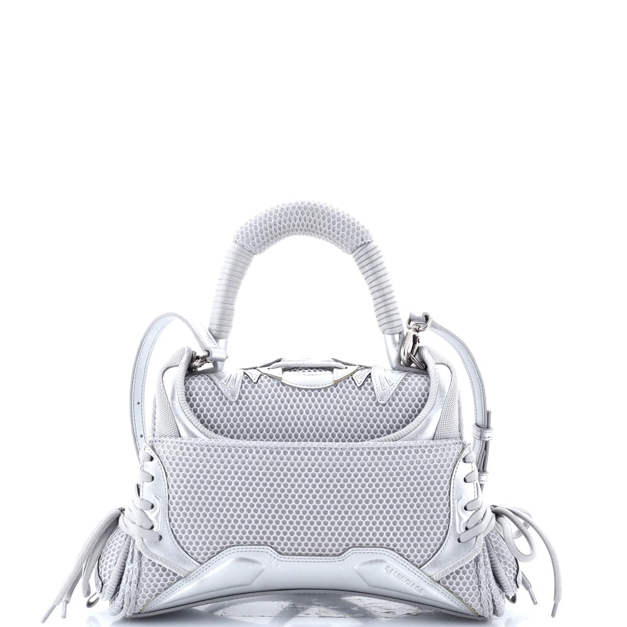 SneakerHead Top Handle Bag Mesh and Faux Leather Small - Deep Luxury