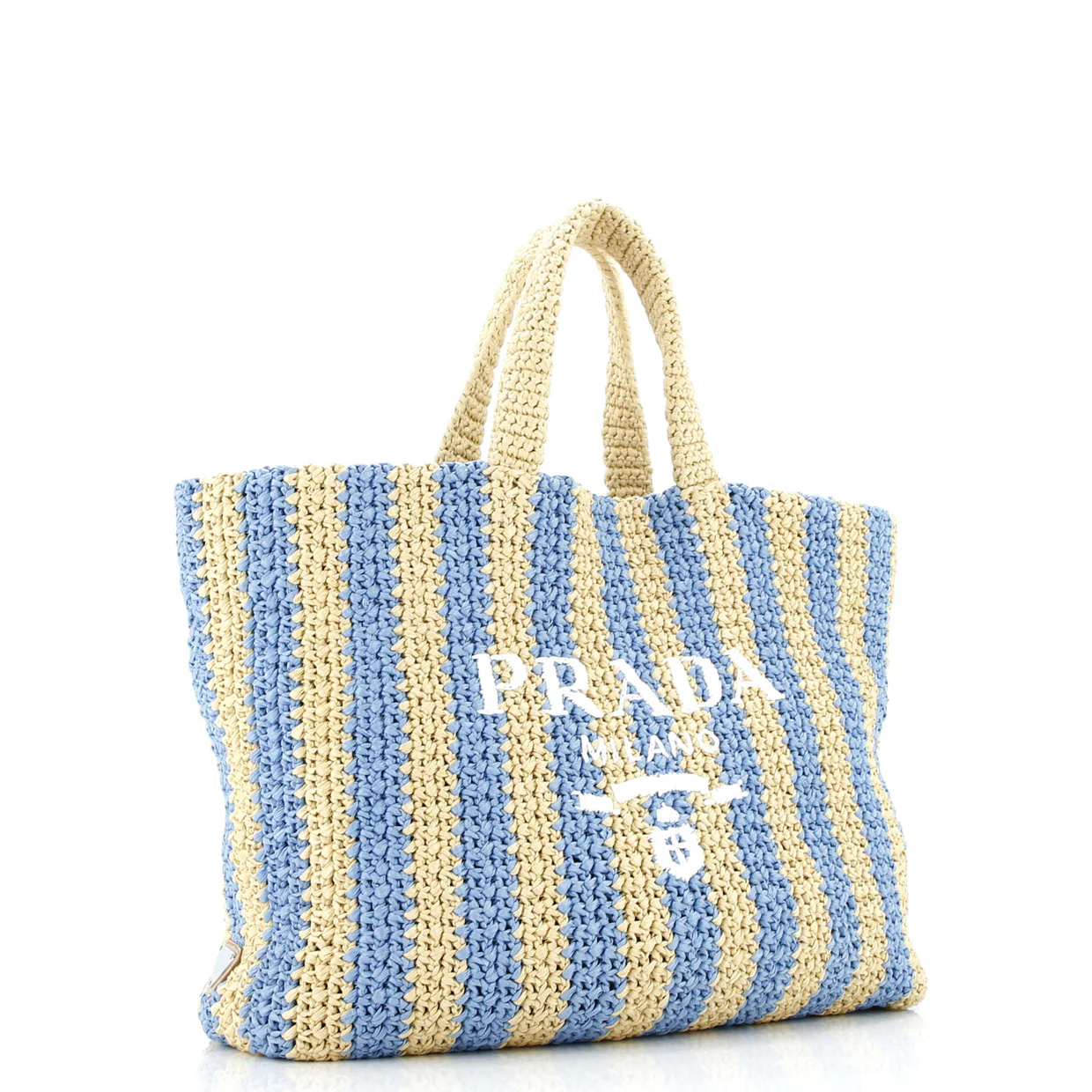 Logo Tote Raffia Large - Deep Luxury