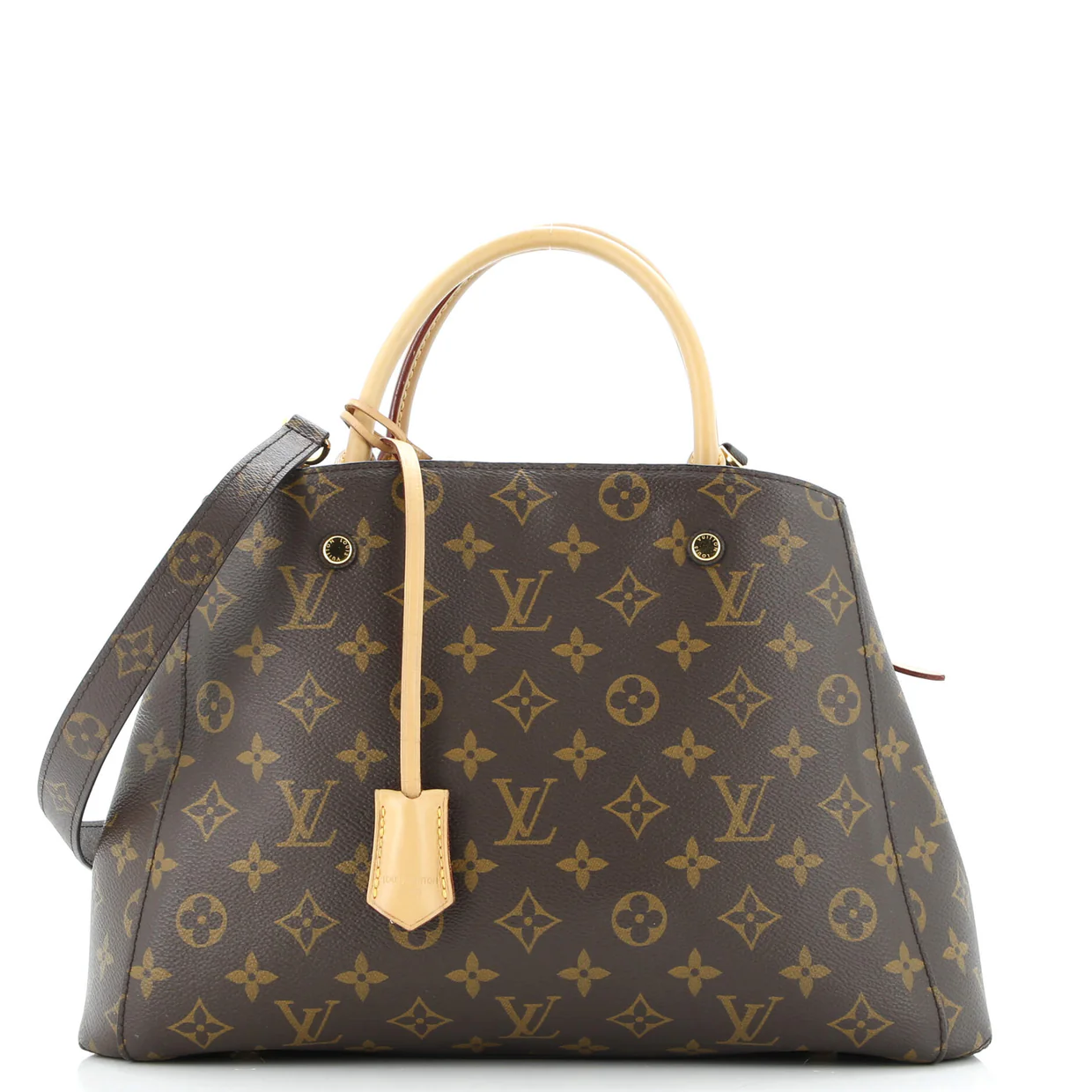 Montaigne Handbag Monogram Canvas MM - Deep Luxury