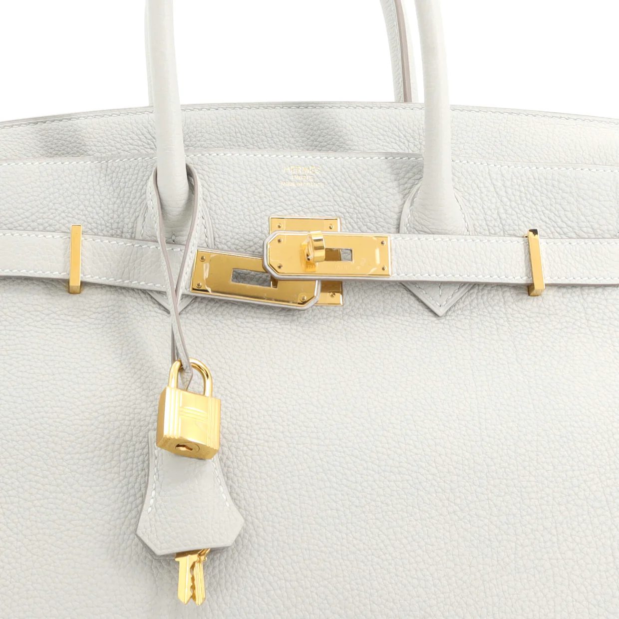 Birkin Handbag Grey Togo with Gold Hardware 30 - Deep Luxury