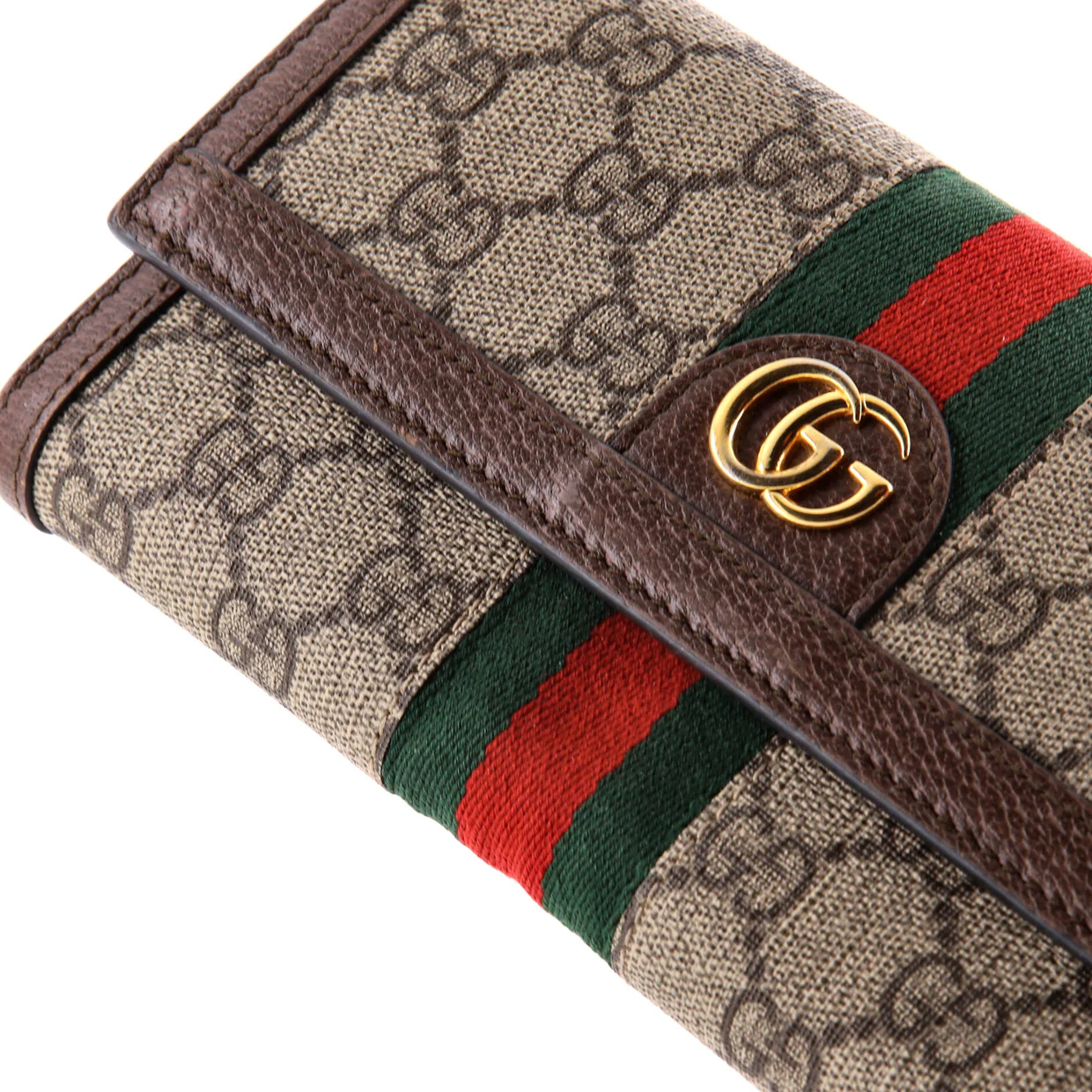 Ophidia Continental Wallet GG Coated Canvas - Deep Luxury