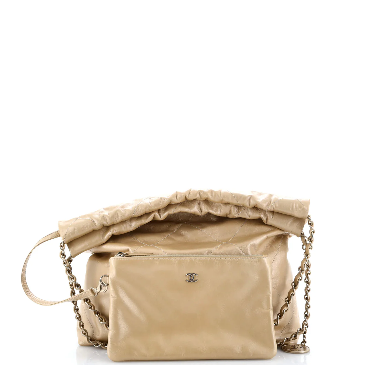 22 Chain Hobo Quilted Calfskin Small - Deep Luxury