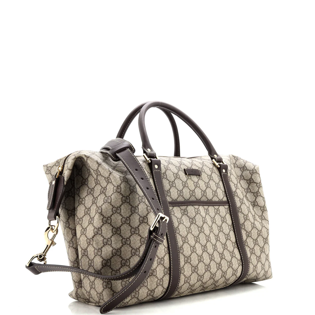 GG Plus Convertible Boston Bag GG Coated Canvas Large - Deep Luxury