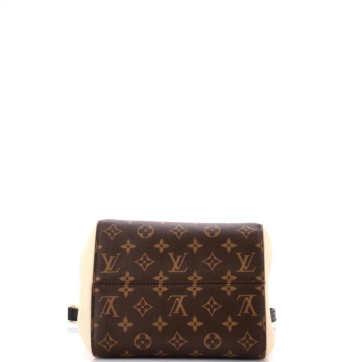 Fold Tote Monogram Canvas and Leather PM - Deep Luxury