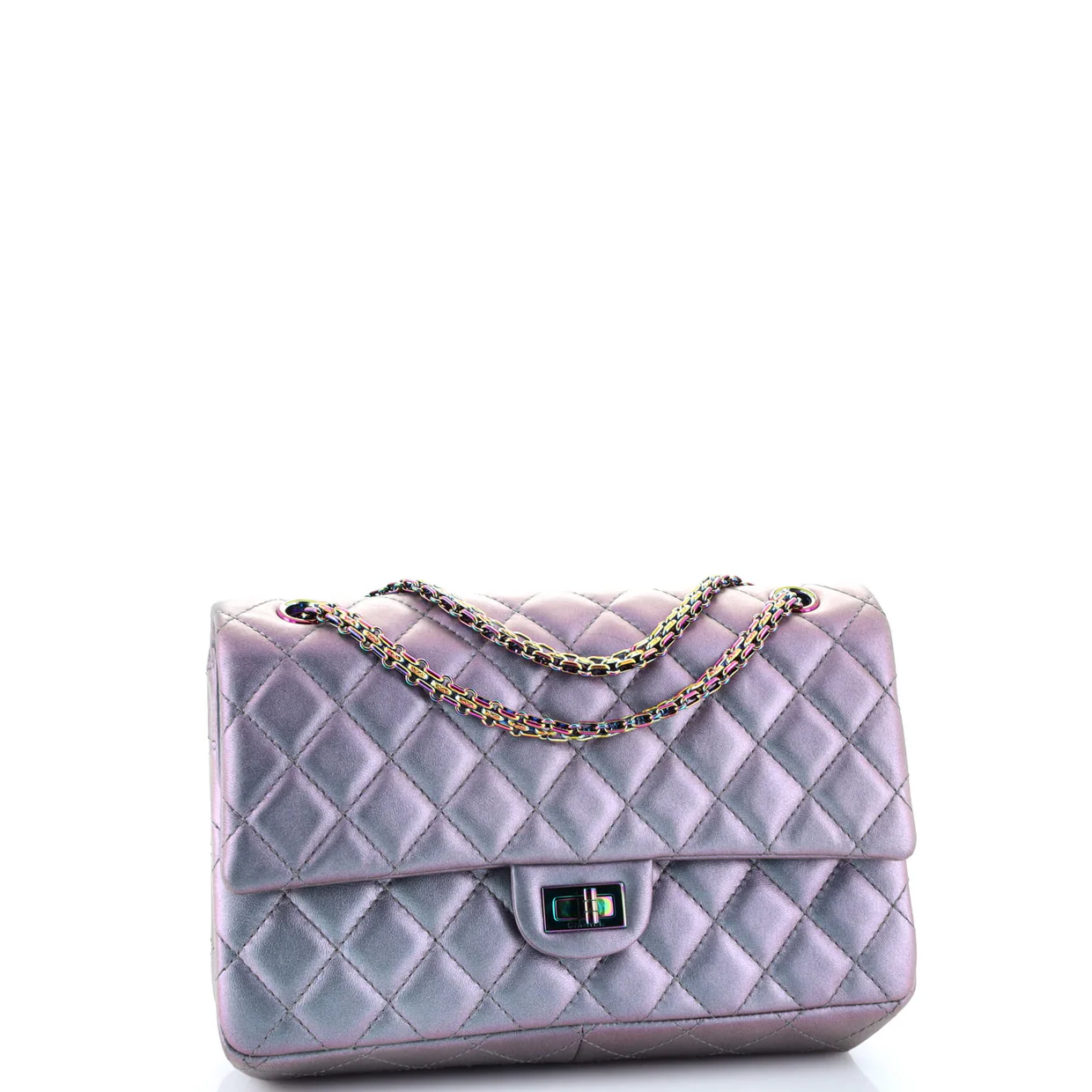 Reissue 2.55 Flap Bag Quilted Iridescent Lambskin 226 - Deep Luxury