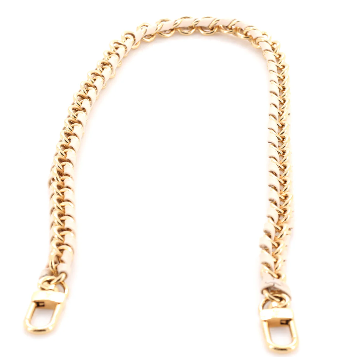 Multi Pochette Accessoires Woven Chain Strap Leather and Metal - Deep Luxury