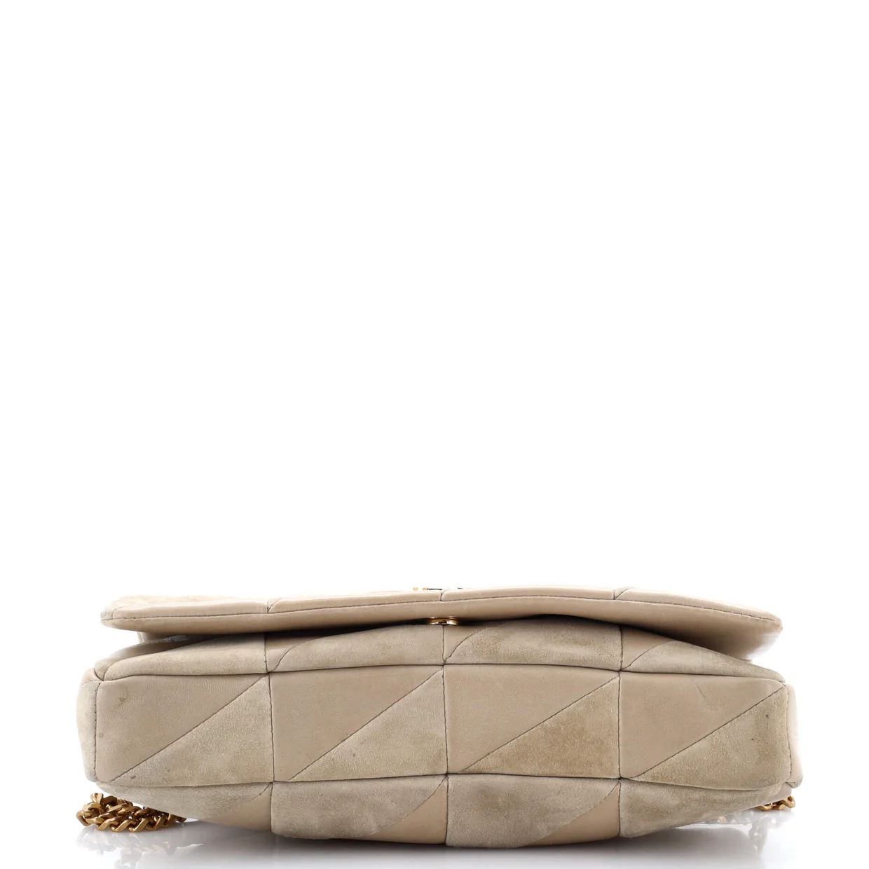 Jamie Baguette Shoulder Bag Quilted Leather and Suede Medium - Deep Luxury