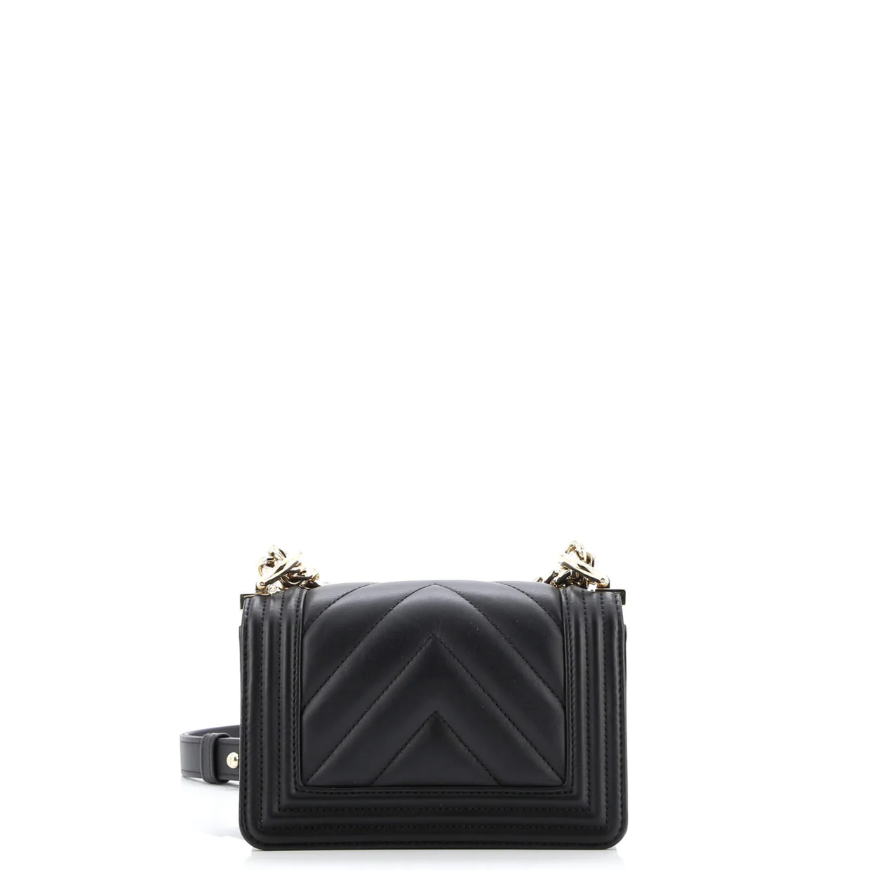 Boy Flap Bag Chevron Lambskin Mini - Deep Luxury
