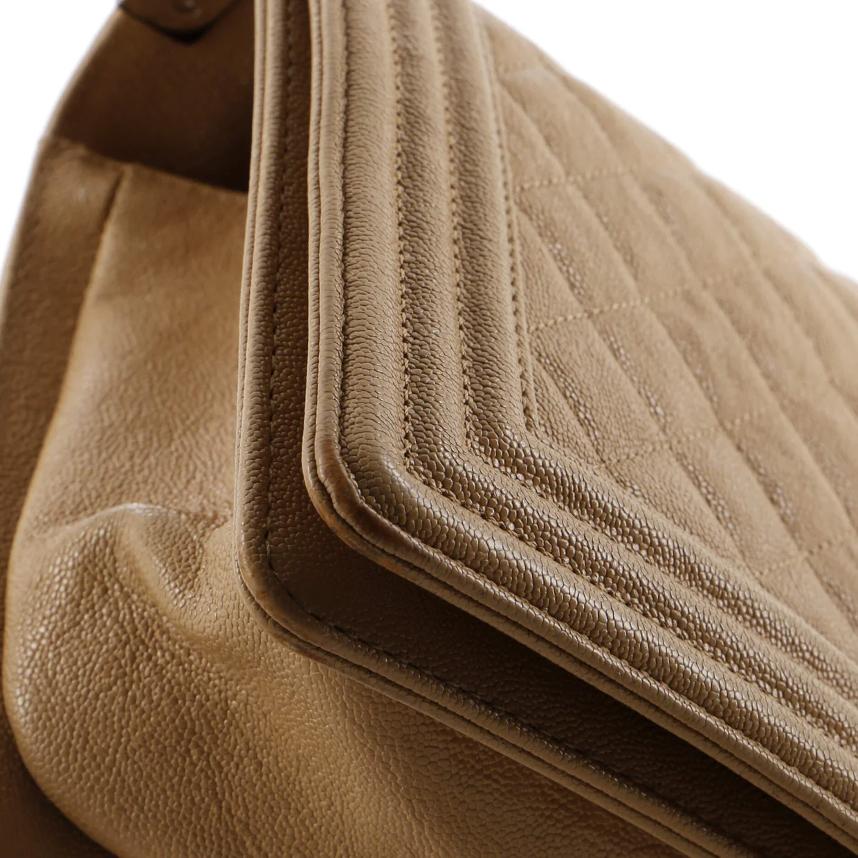 Boy Flap Bag Quilted Caviar Old Medium - Deep Luxury