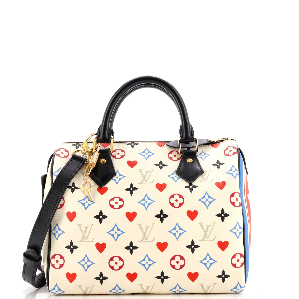 Speedy Bandouliere Bag Limited Edition Game On Multicolor Monogram 25 - Deep Luxury
