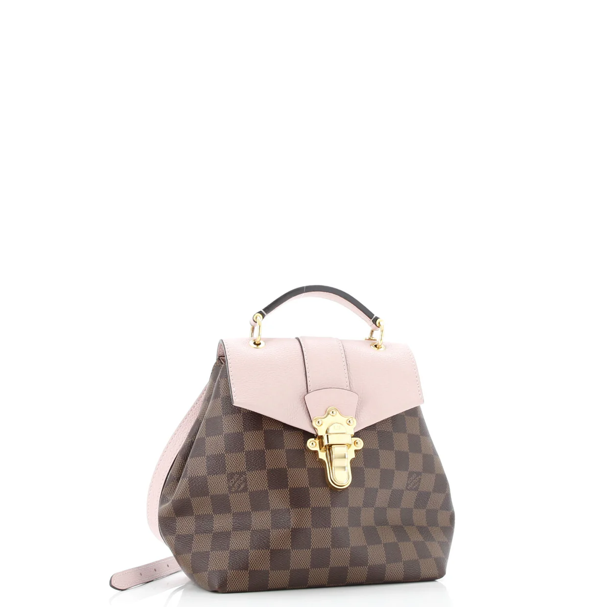 Clapton Backpack Damier and Leather - Deep Luxury