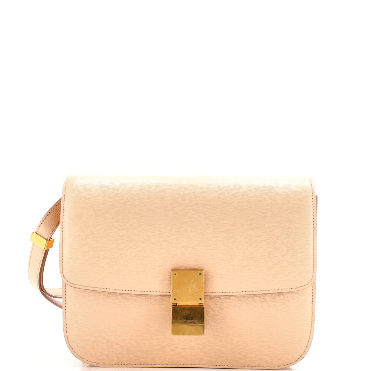 Classic Box Bag Grainy Leather Medium - Deep Luxury