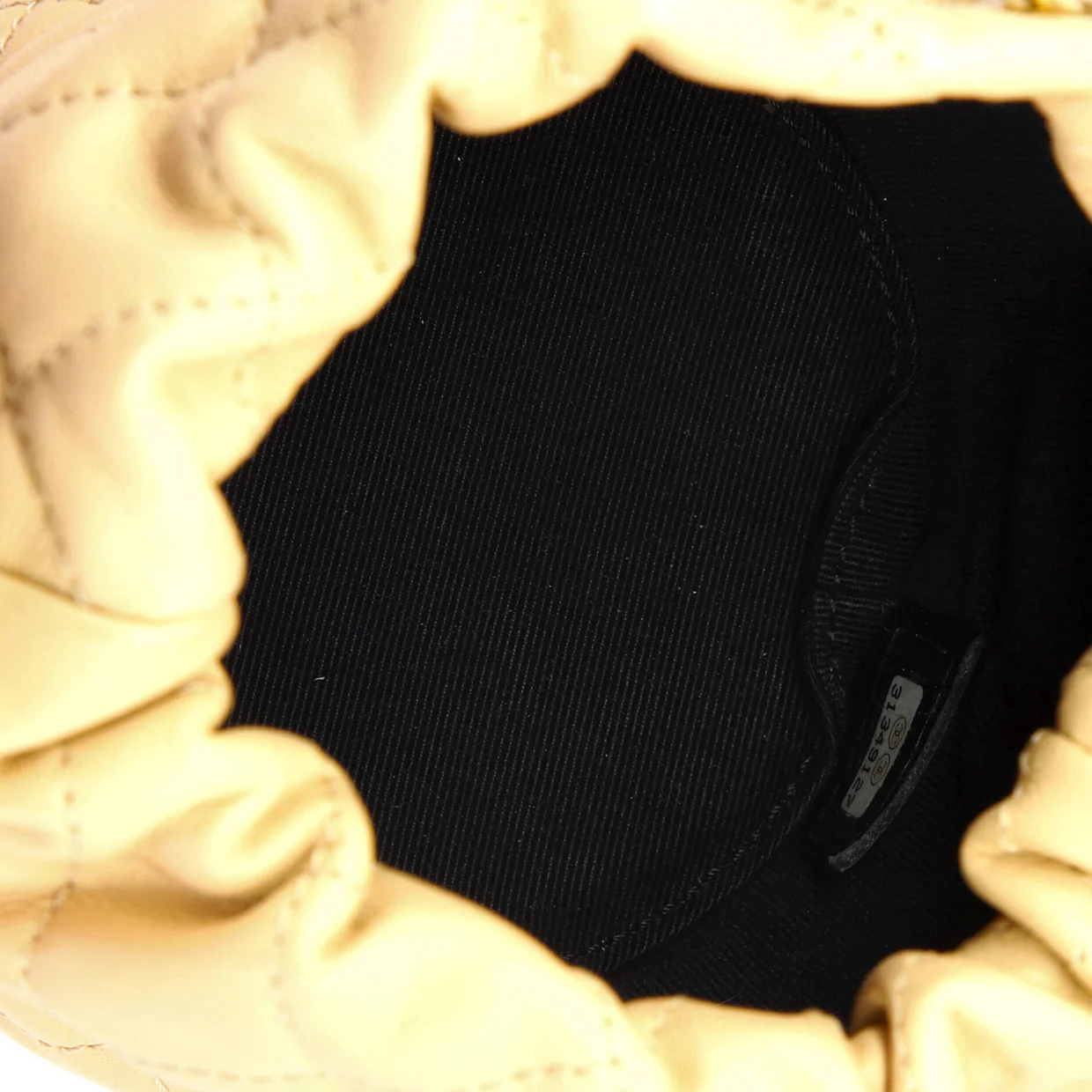 About Pearls Bucket Bag Quilted Calfskin Mini - Deep Luxury