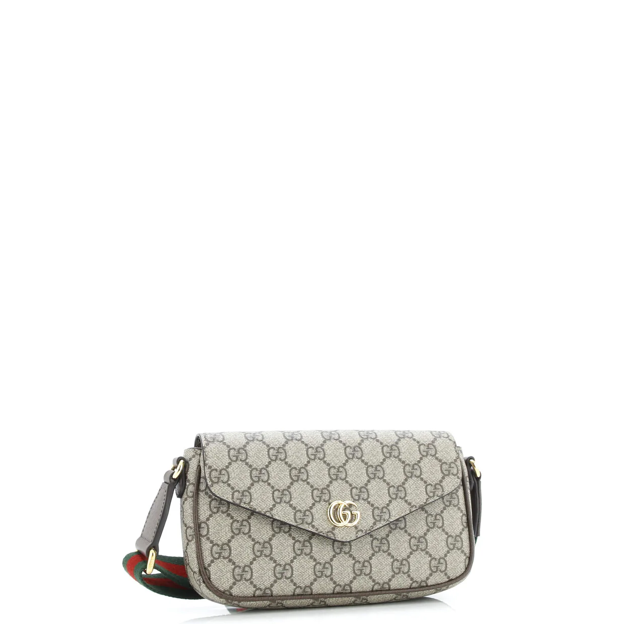 Ophidia Envelope Flap Shoulder Bag GG Coated Canvas Mini - Deep Luxury