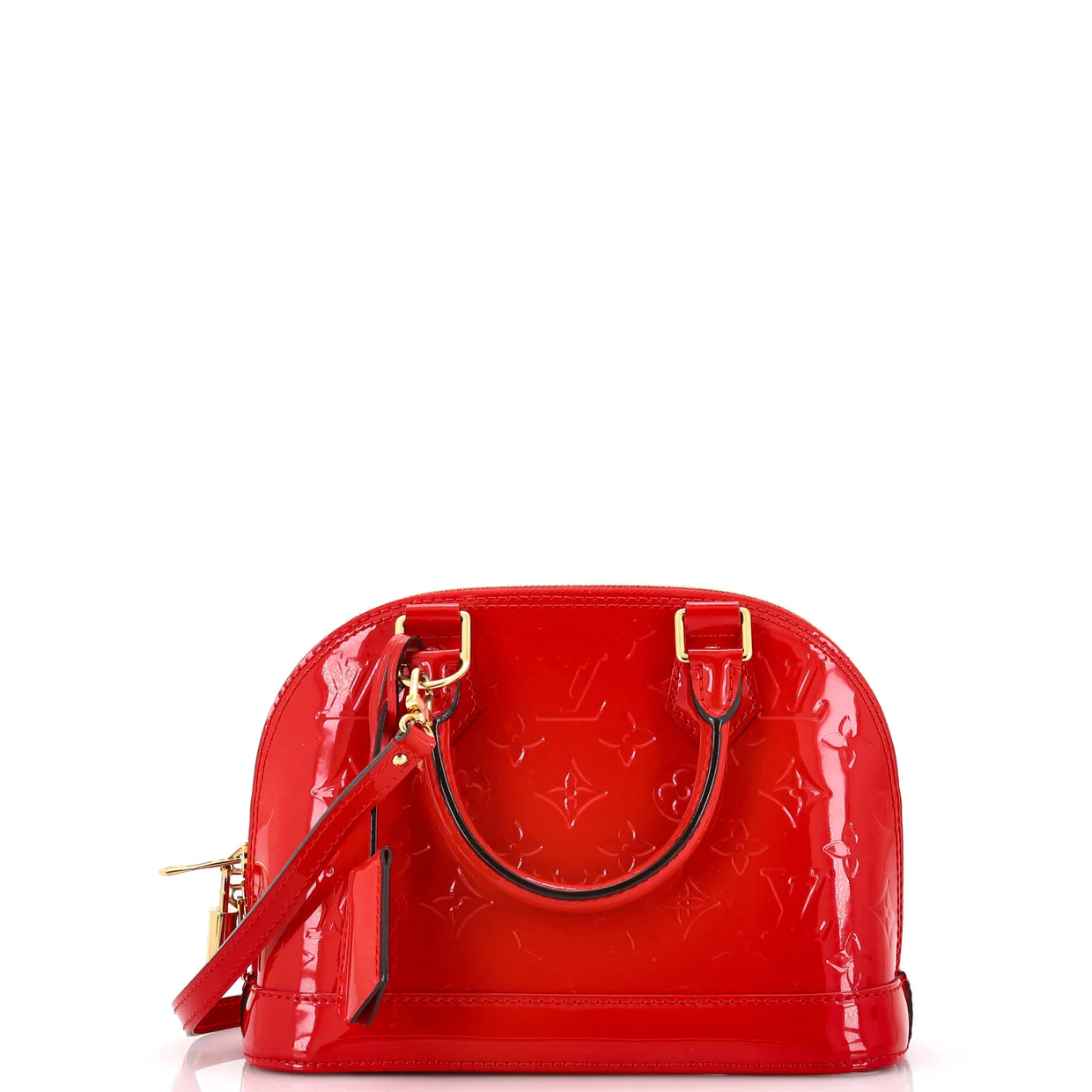 Alma Handbag Monogram Vernis BB - Deep Luxury