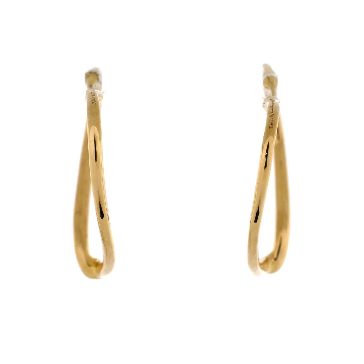 Elsa Peretti Open Heart Hoop Earrings 18K Yellow Gold Medium - Deep Luxury