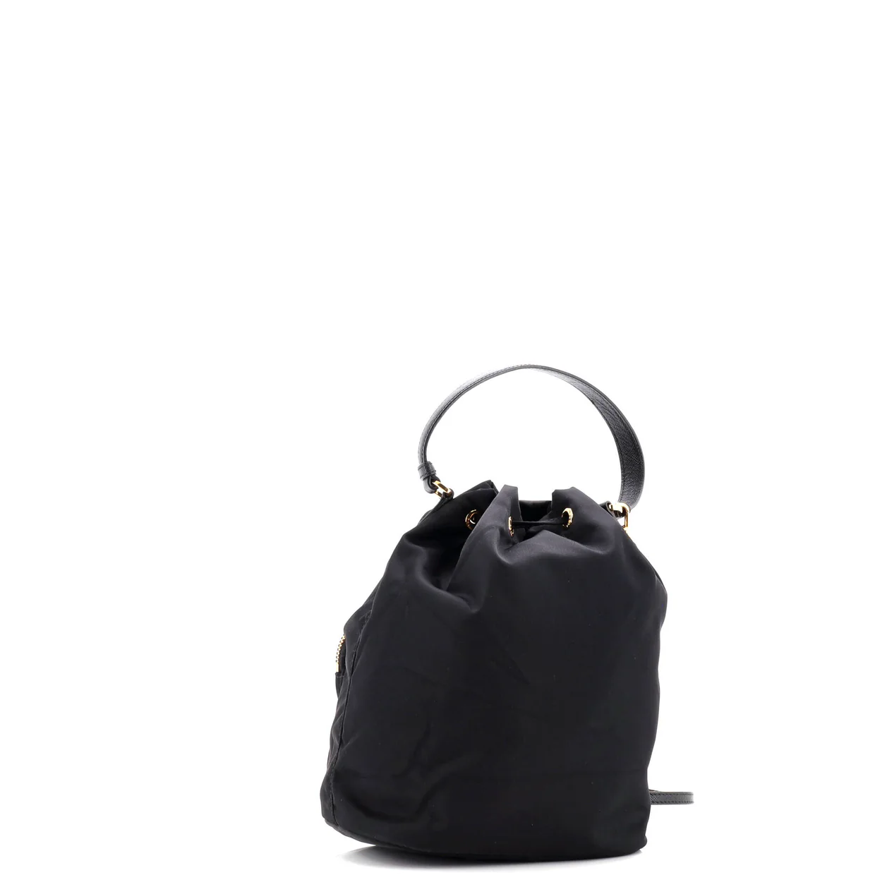 Drawstring Bucket Bag Tessuto Small - Deep Luxury