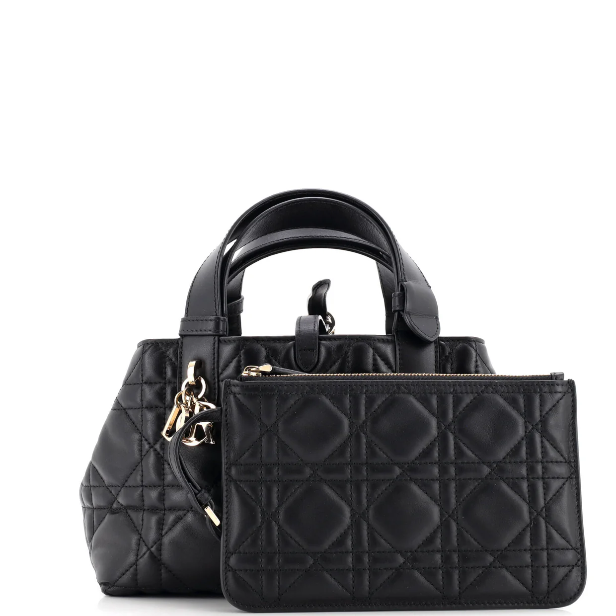 Toujours Tote Bag Macrocannage Quilt Calfskin Small - Deep Luxury