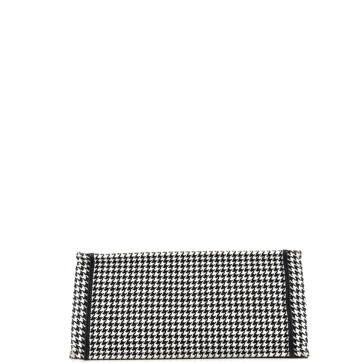 Book Tote Houndstooth Canvas Medium - Deep Luxury