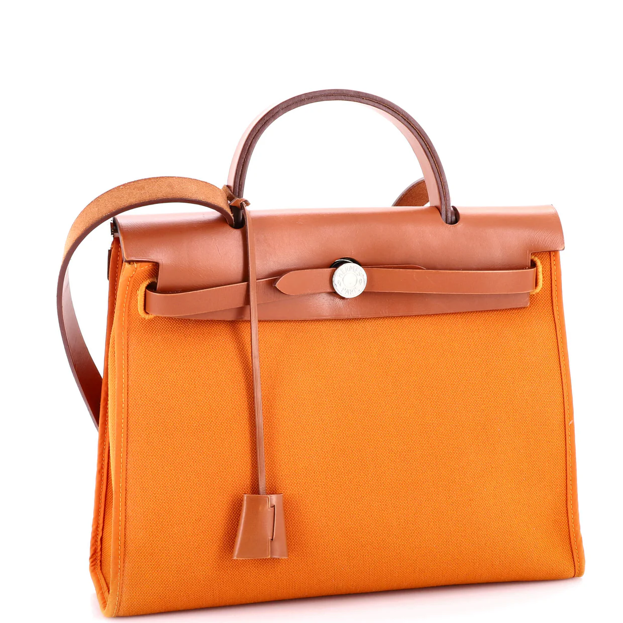 Herbag Zip Leather and Toile 31 - Deep Luxury