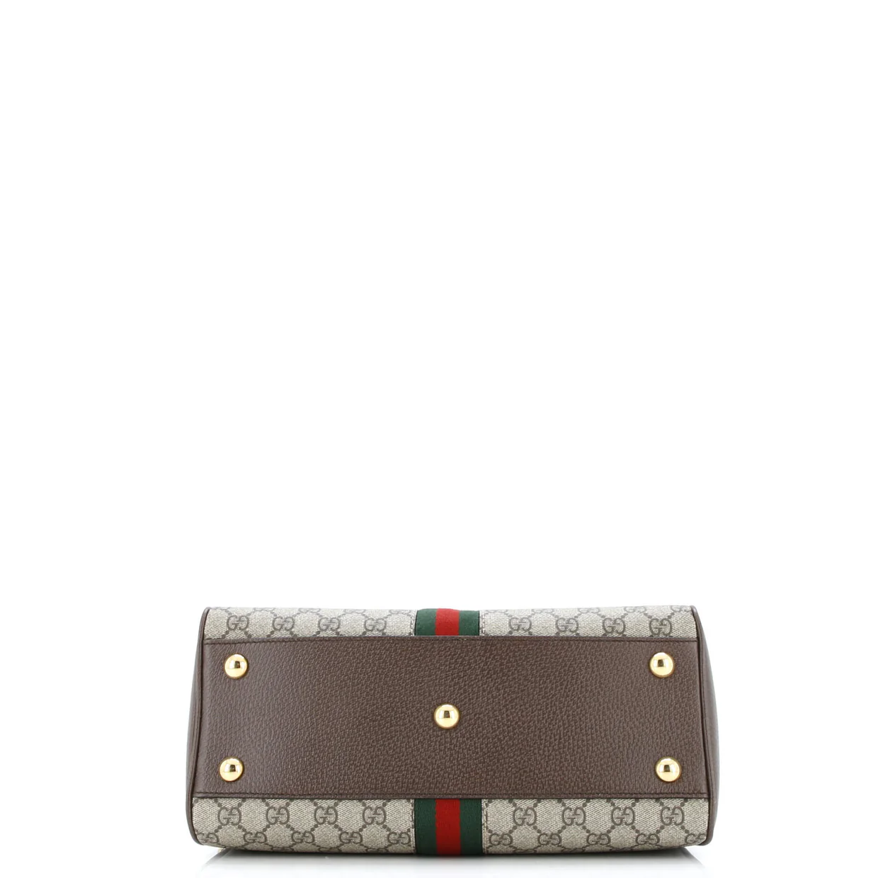 Ophidia Convertible Boston Top Handle Bag GG Coated Canvas with Leather Medium - Deep Luxury