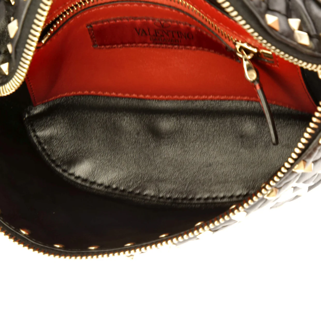 VLTN Rockstud Spike Belt Bag Quilted Printed Leather - Deep Luxury