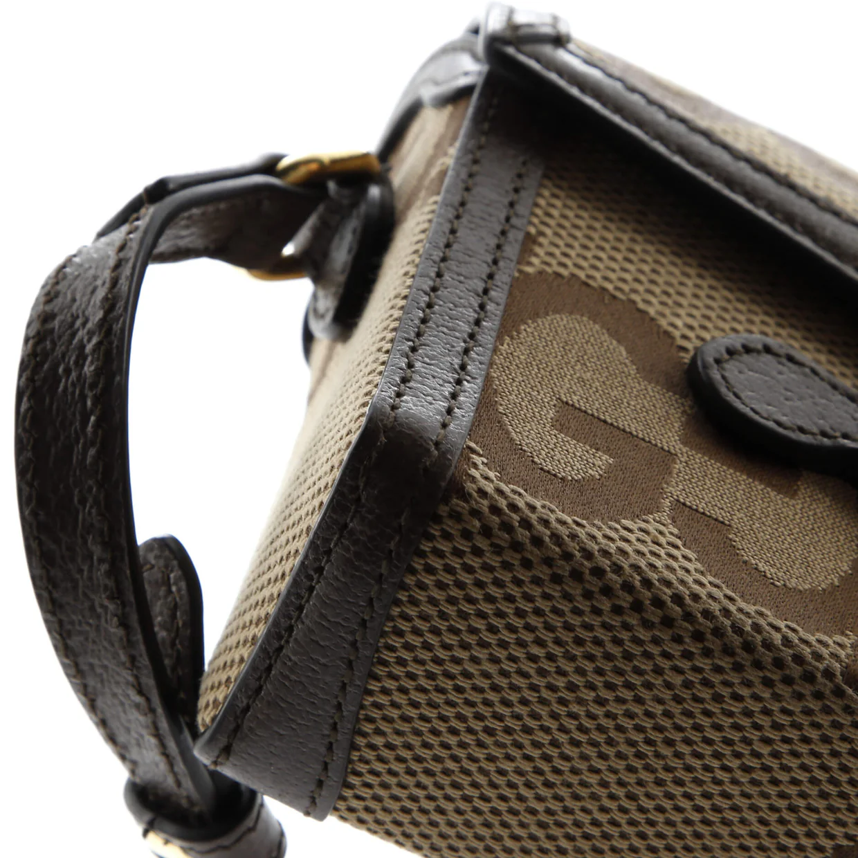 Horsebit 1955 Flap Crossbody Bag Jumbo GG Canvas Mini - Deep Luxury