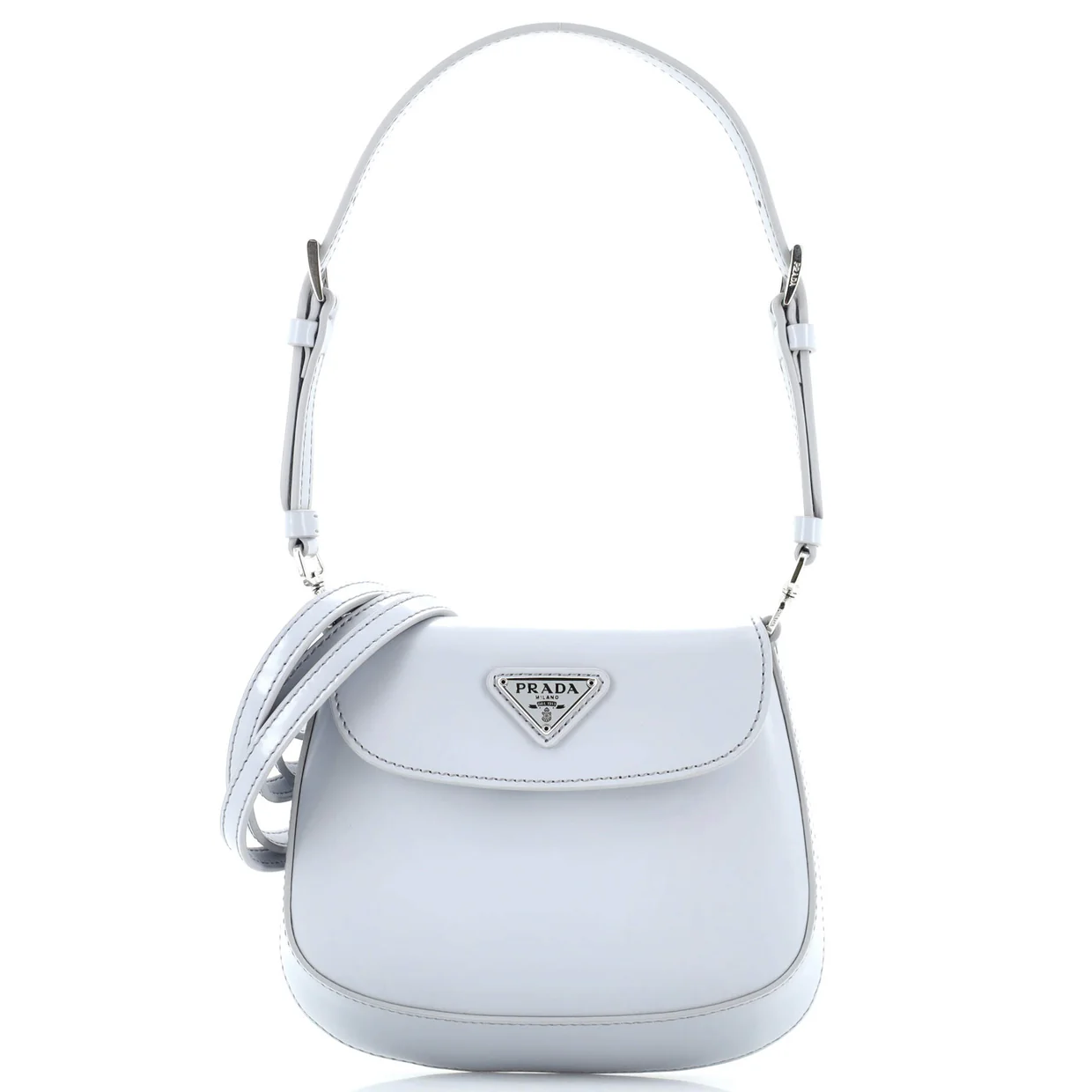 Cleo Flap Shoulder Bag Spazzolato Leather Mini - Deep Luxury