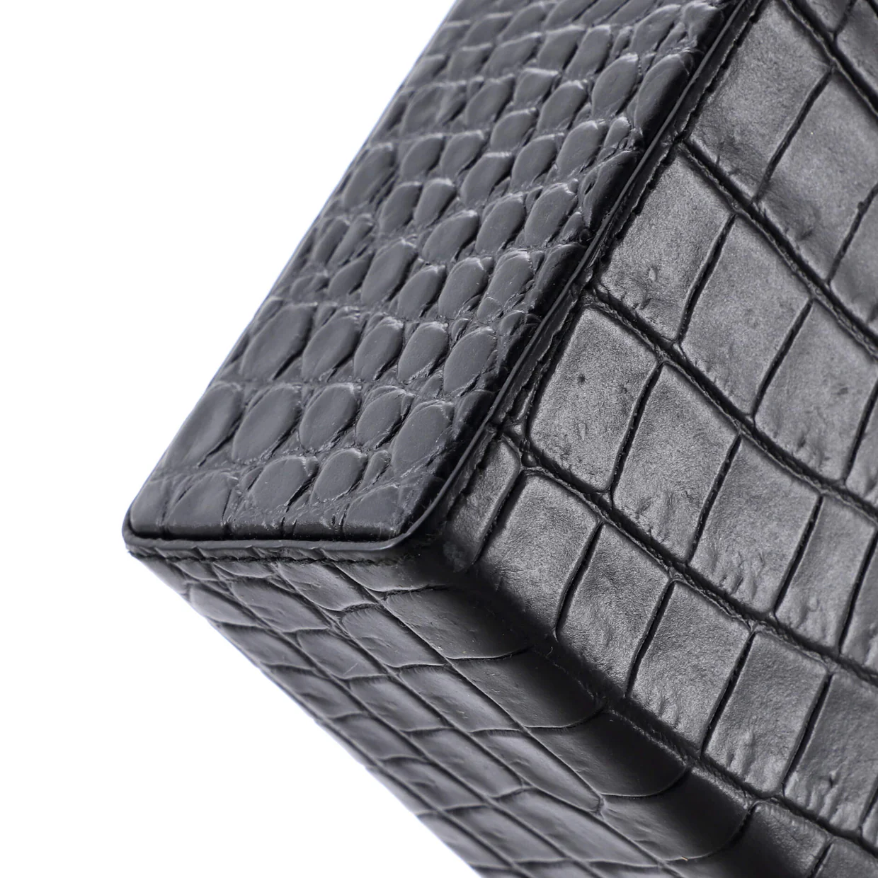 Daisey Bag Crocodile Embossed Leather - Deep Luxury