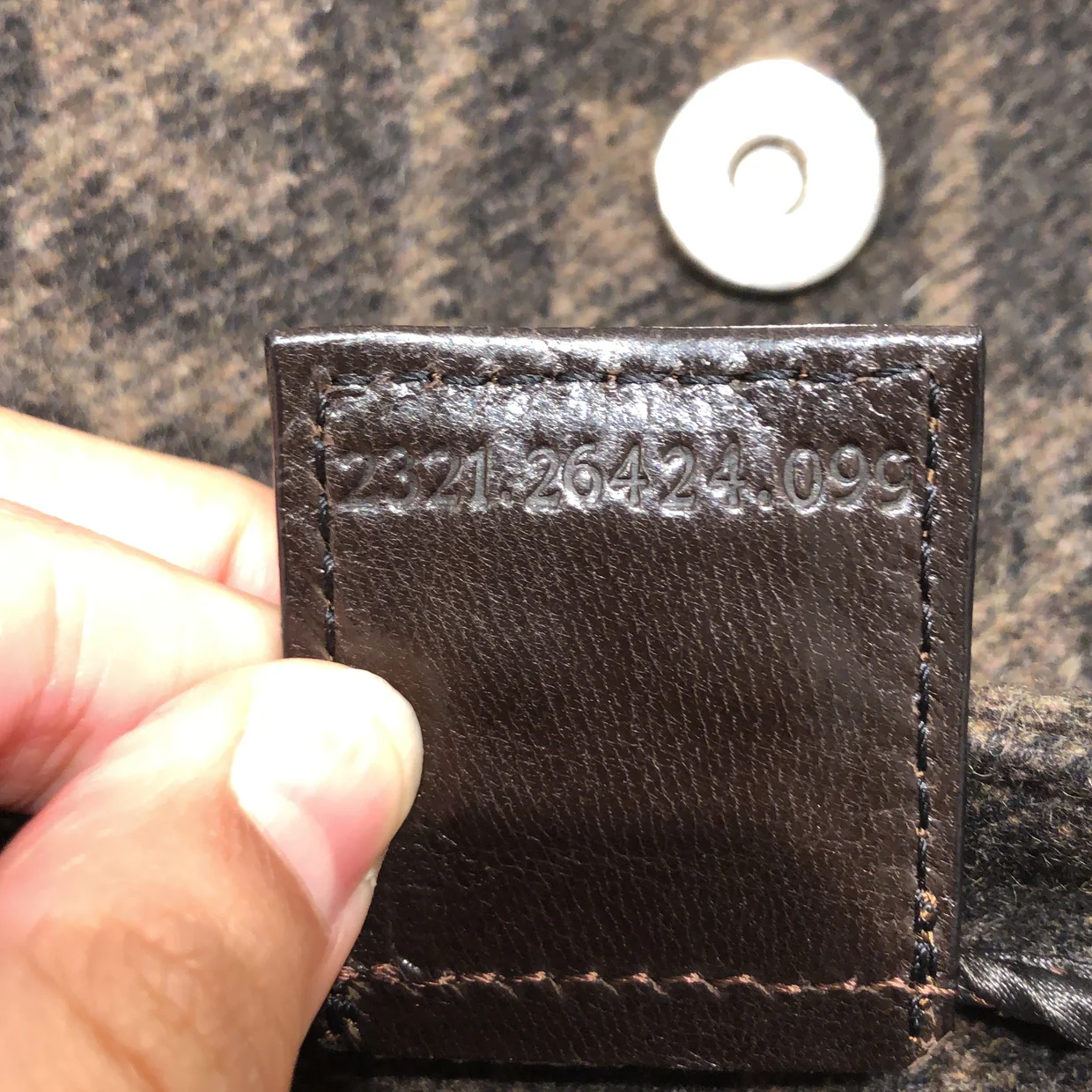 Baguette Bag Zucca Wool - Deep Luxury