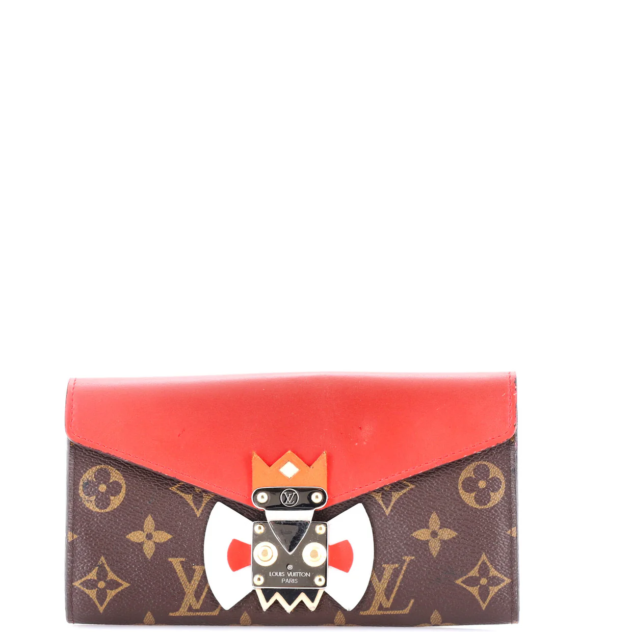 Tribal Mask Sarah Wallet Monogram Canvas and Leather - Deep Luxury