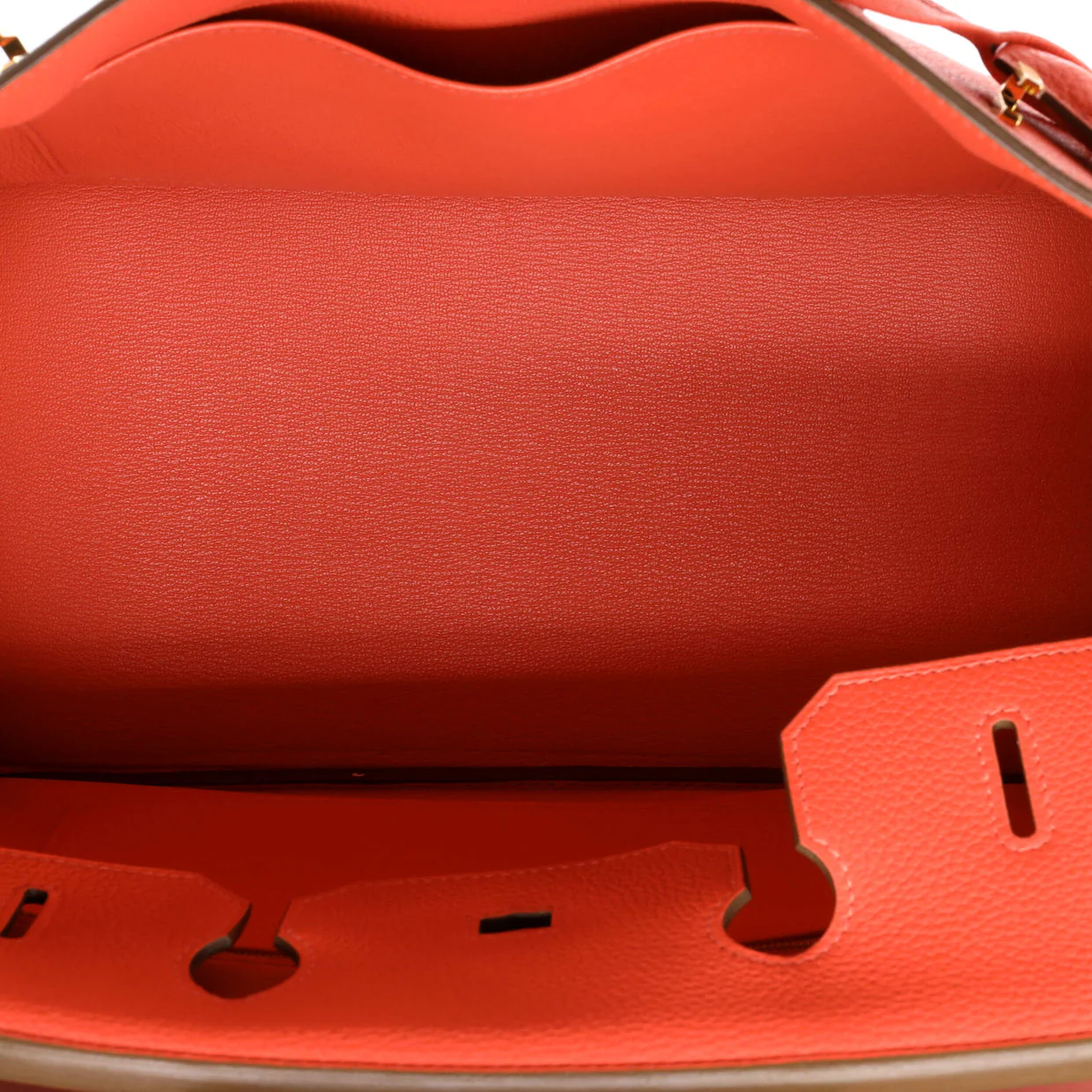 Birkin Handbag Rouge Pivoine Togo with Gold Hardware 35 - Deep Luxury