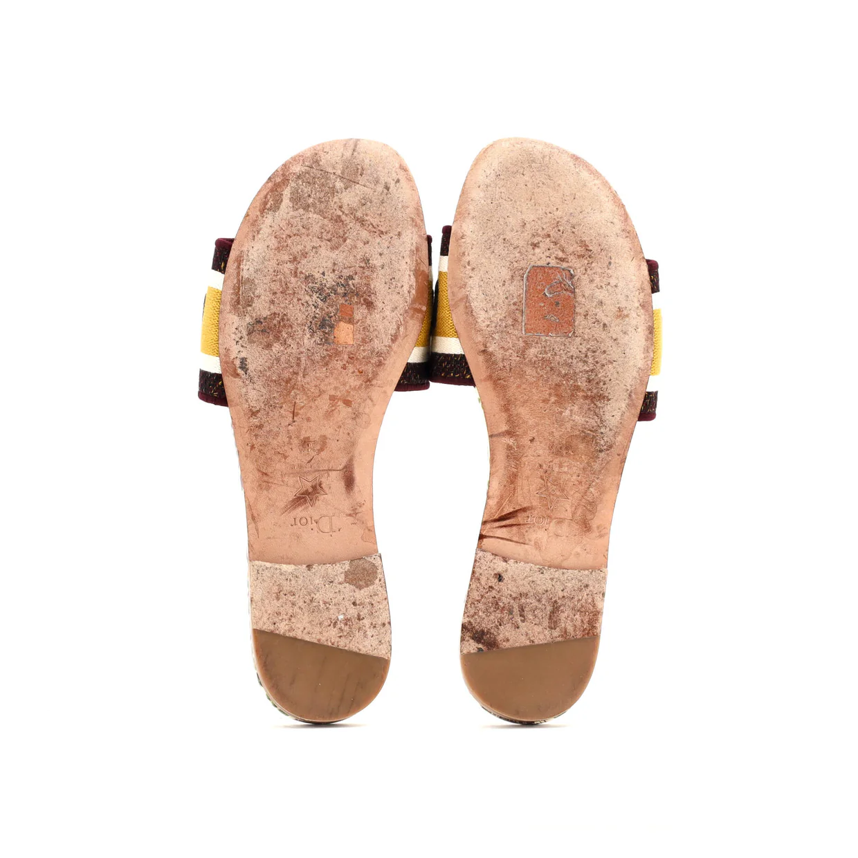 Women's Dway Flat Sandals Embroidered Canvas - Deep Luxury