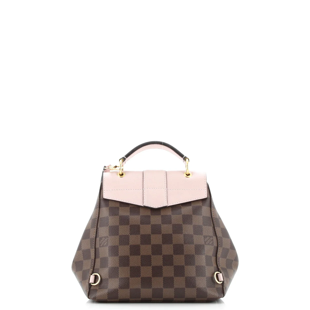 Clapton Backpack Damier and Leather - Deep Luxury