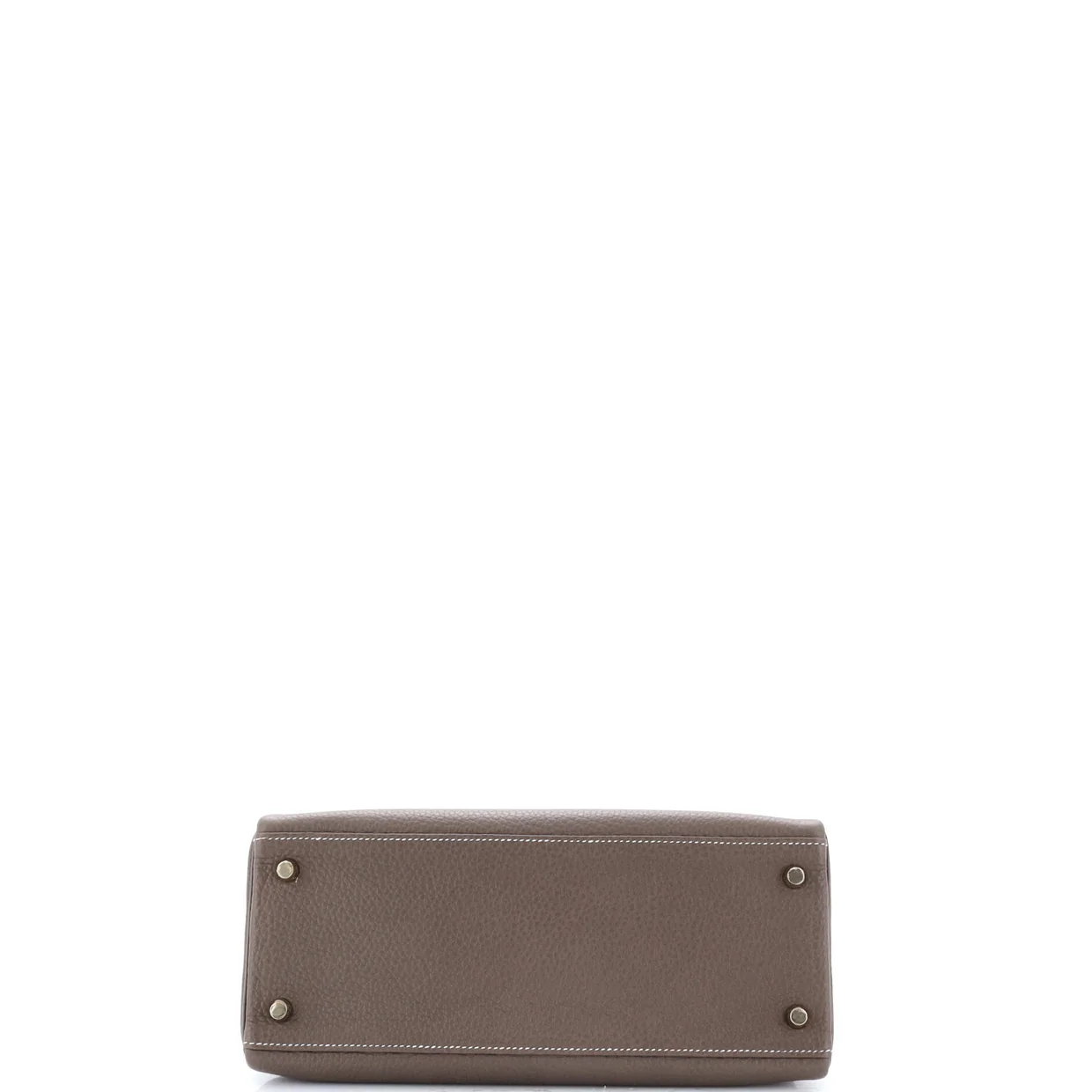 Kelly Handbag Grey Clemence with Gold Hardware 28 - Deep Luxury