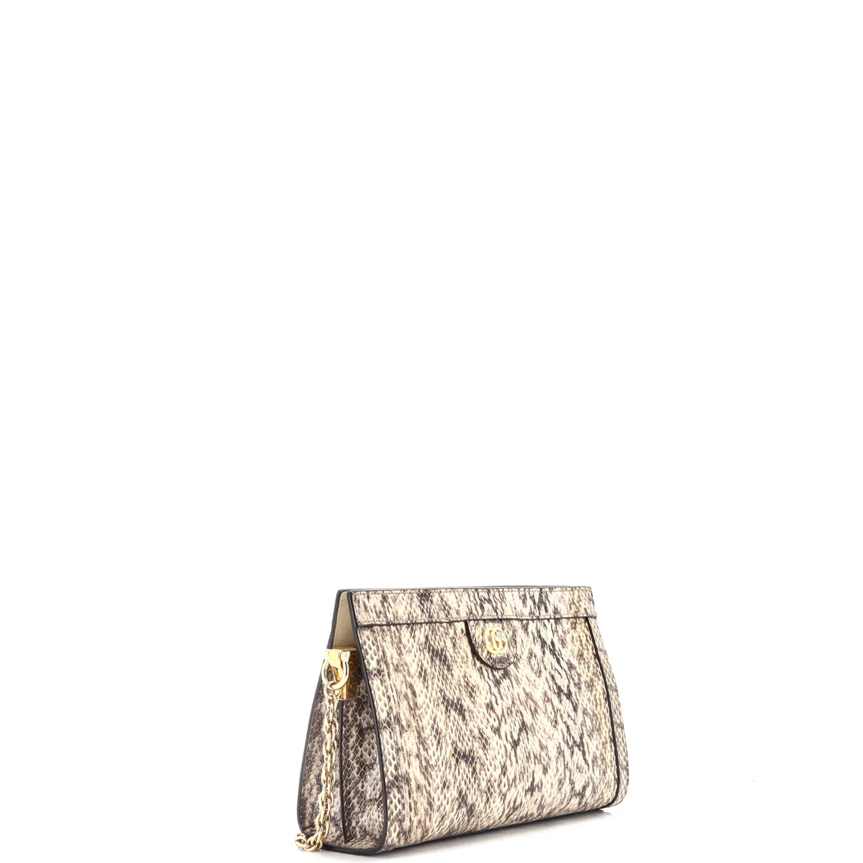 Ophidia Chain Shoulder Bag Snakeskin Small - Deep Luxury