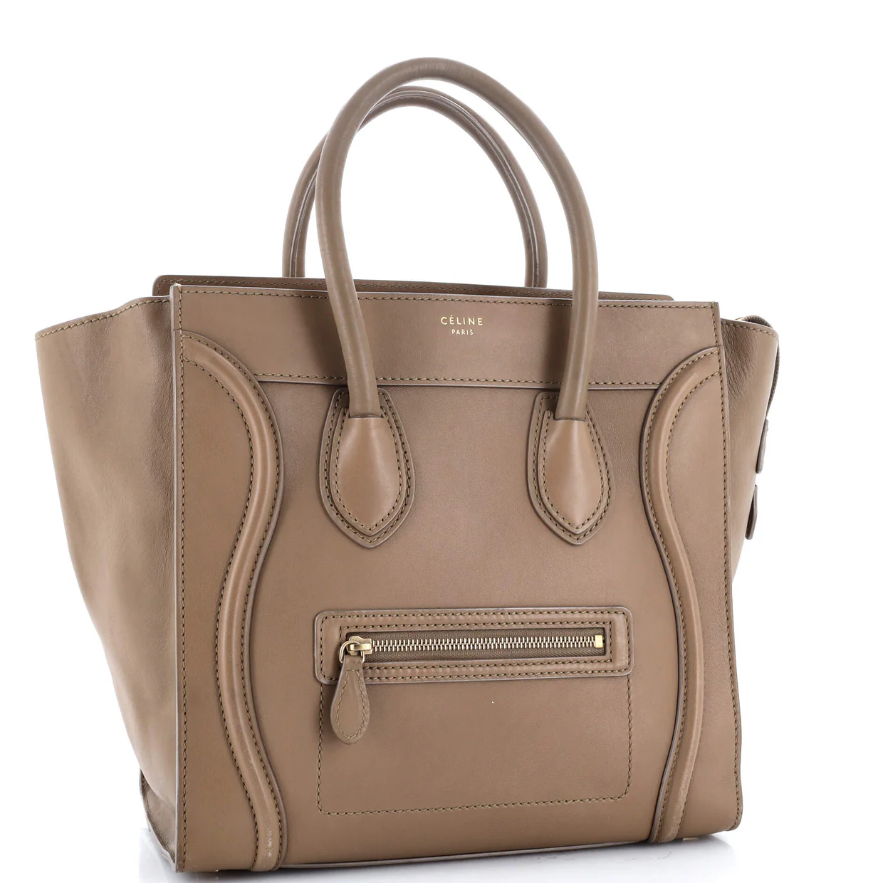 Luggage Bag Smooth Leather Mini - Deep Luxury