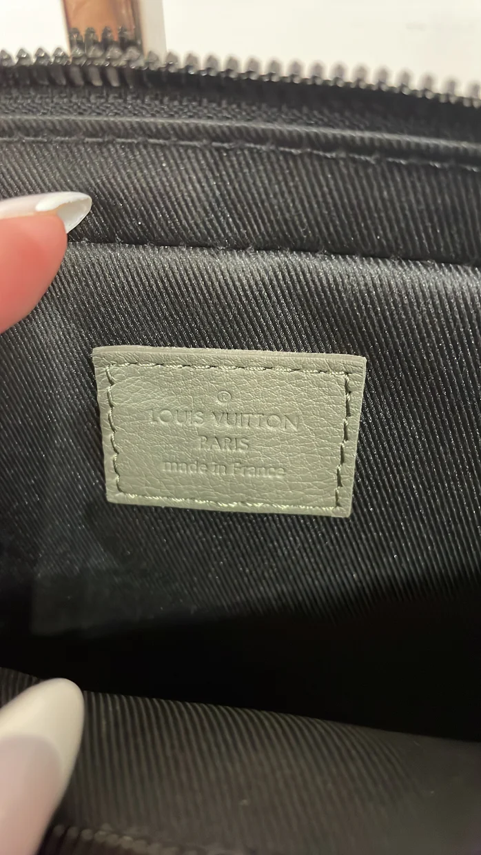 Trio Messenger Bag Monogram Shadow Leather - Deep Luxury