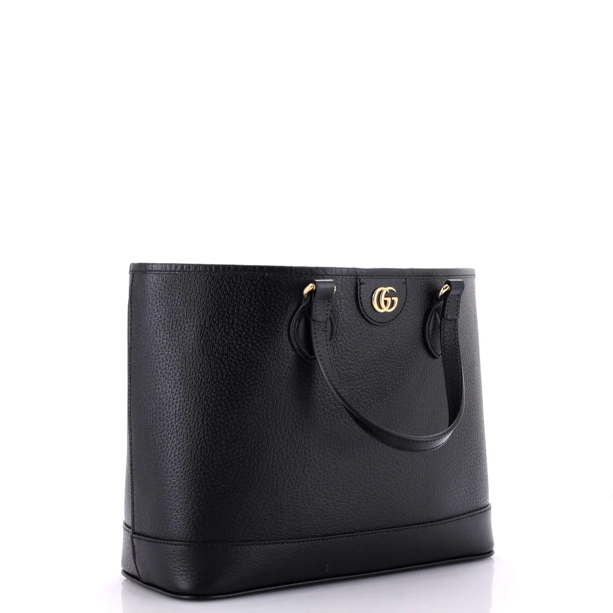 Ophidia Top Handle Shopping Tote Leather Small - Deep Luxury