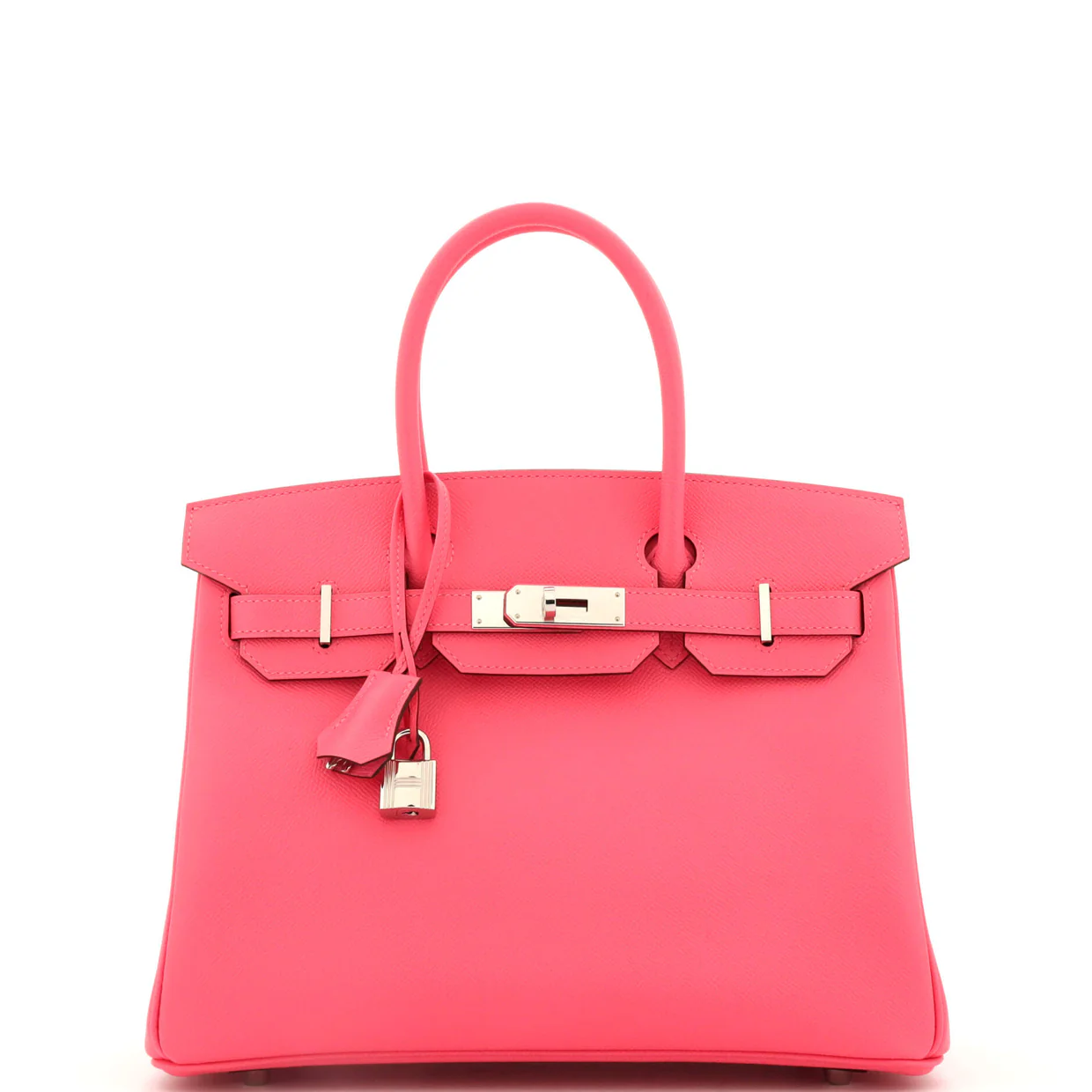 Birkin Handbag Rose Azalée Epsom with Palladium Hardware 30 - Deep Luxury