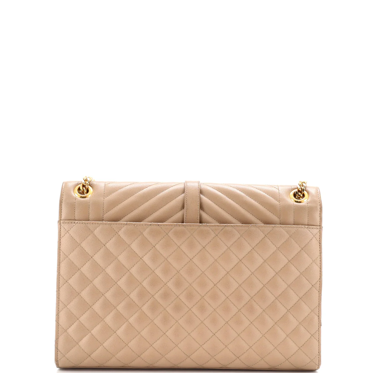 Classic Monogram Envelope Satchel Mixed Matelasse Leather Large - Deep Luxury