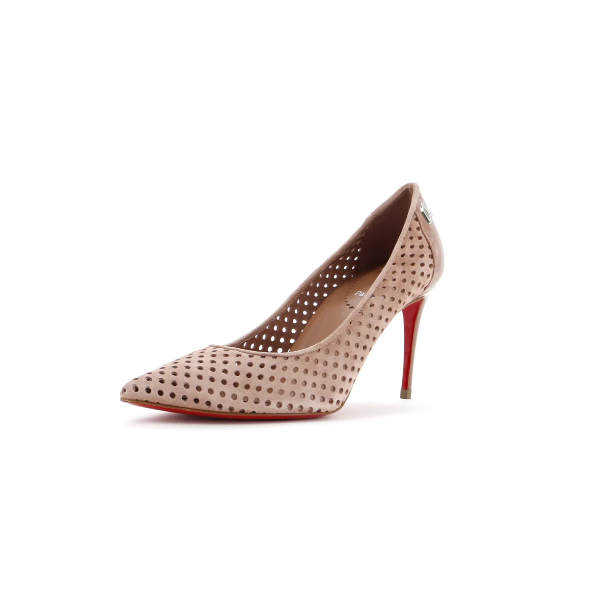 Women's Perfokate Pumps Perforated Suede and Patent 85 - Deep Luxury
