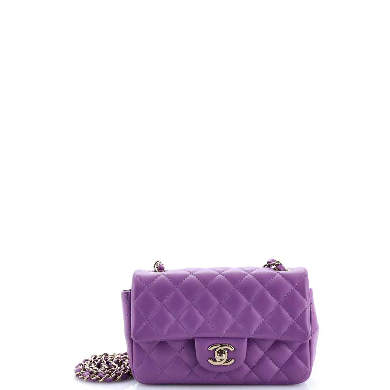 Classic Single Flap Bag Quilted Lambskin Mini - Deep Luxury
