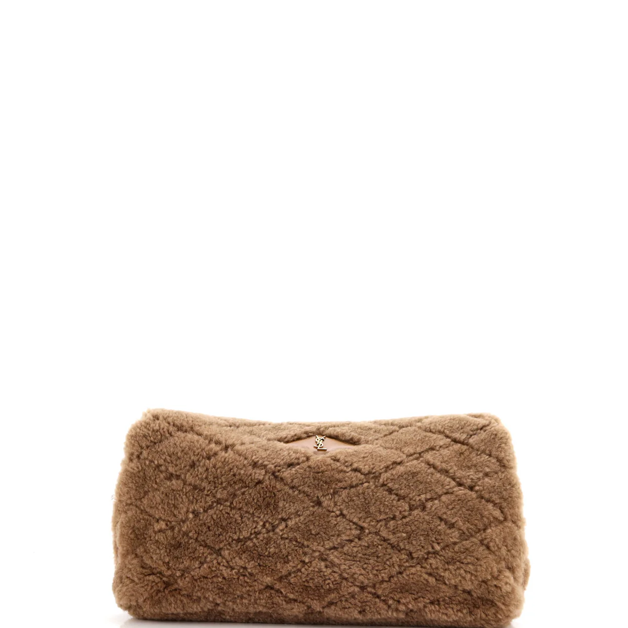 Sade Puffer Envelope Clutch Quilted Shearling Large - Deep Luxury